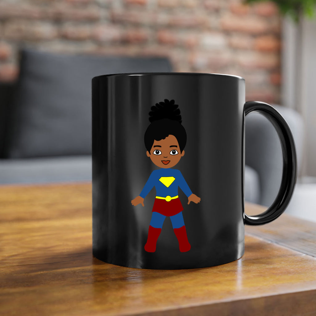super kids girl 4#- Black women - Girls-Mug / Coffee Cup
