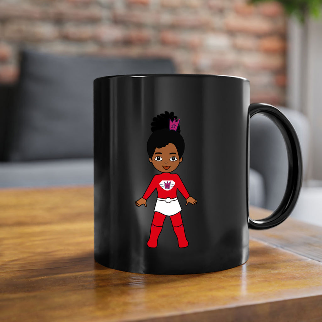 super kids girl 5#- Black women - Girls-Mug / Coffee Cup