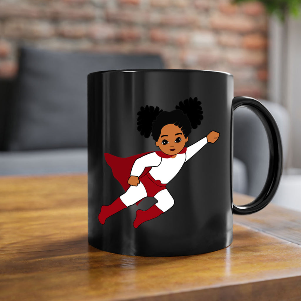 super kids girl 6#- Black women - Girls-Mug / Coffee Cup