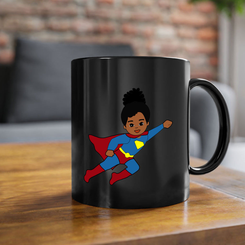 super kids girl 9#- Black women - Girls-Mug / Coffee Cup
