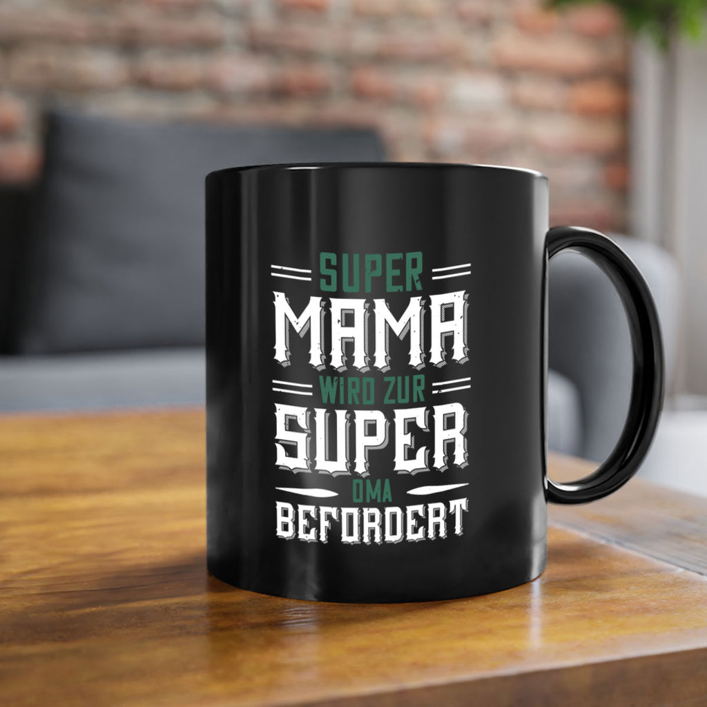 super mama wird zur 9#- grandpa-Mug / Coffee Cup