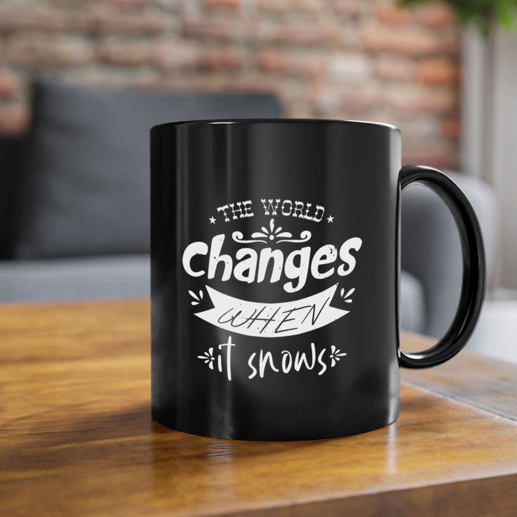 the world changes 350#- christmas-Mug / Coffee Cup