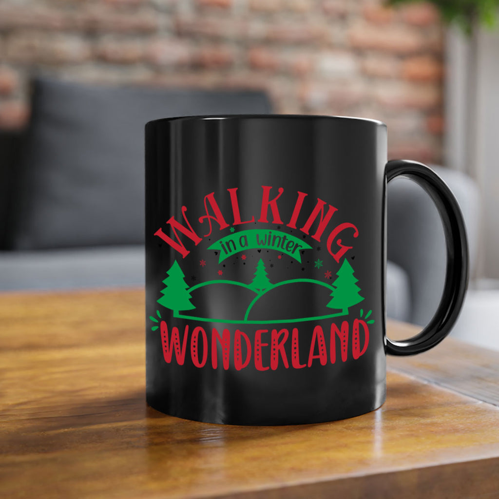 walking in a winter wonderland style 1225#- christmas-Mug / Coffee Cup