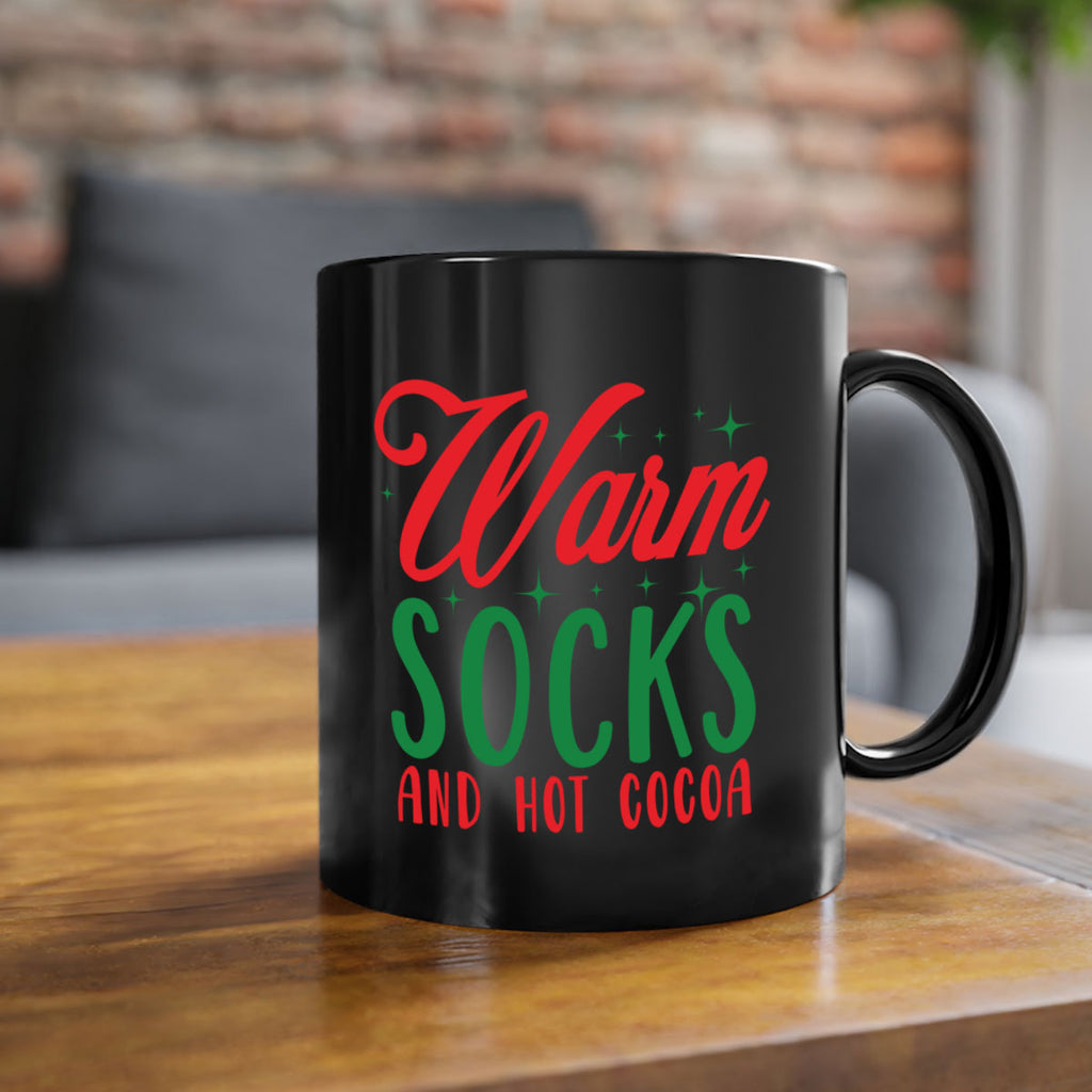warm socks and hot cocoa style 1226#- christmas-Mug / Coffee Cup