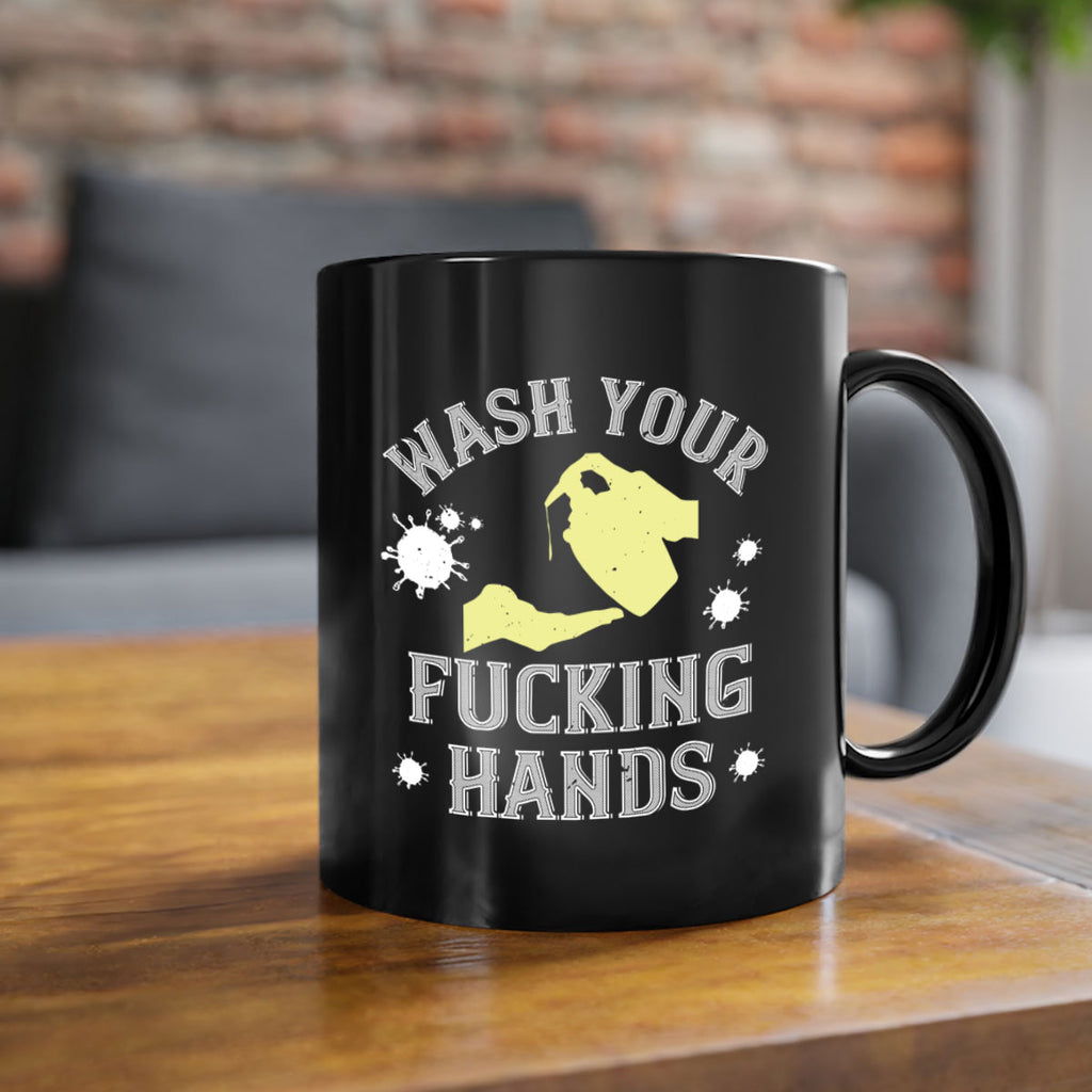 wash your fucking hands Style 16#- corona virus-Mug / Coffee Cup
