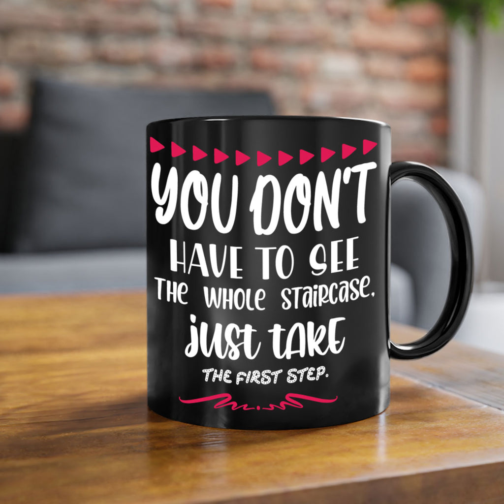 you don't have to see the whole staircase, just take the first step style 1250#- christmas-Mug / Coffee Cup
