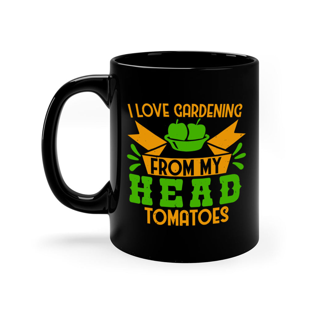 I love gardening from my head tomatoes 54#- Farm and garden-Mug / Coffee Cup