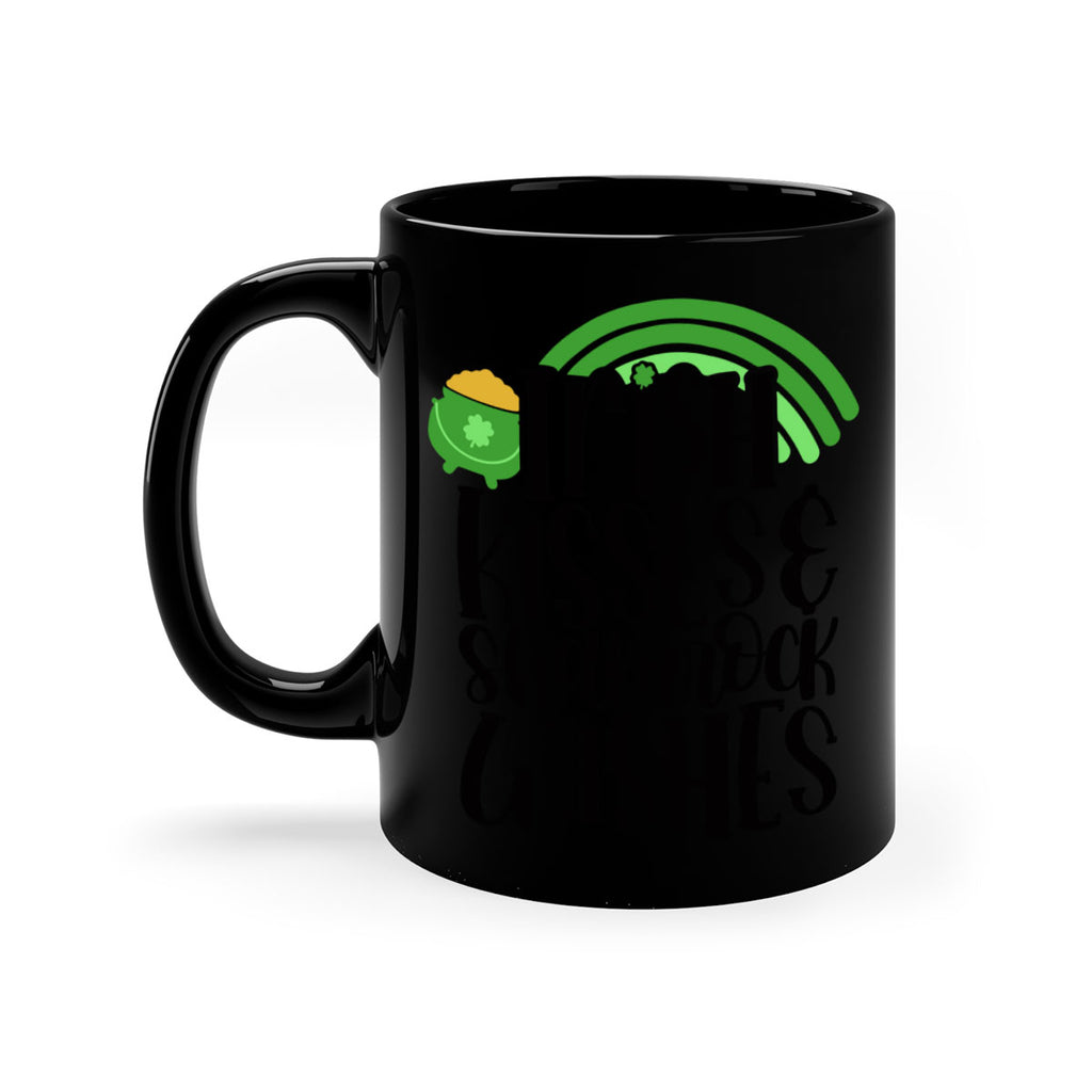 Irish Kisses Shamrock Wishes Style 80#- St Patricks Day-Mug / Coffee Cup