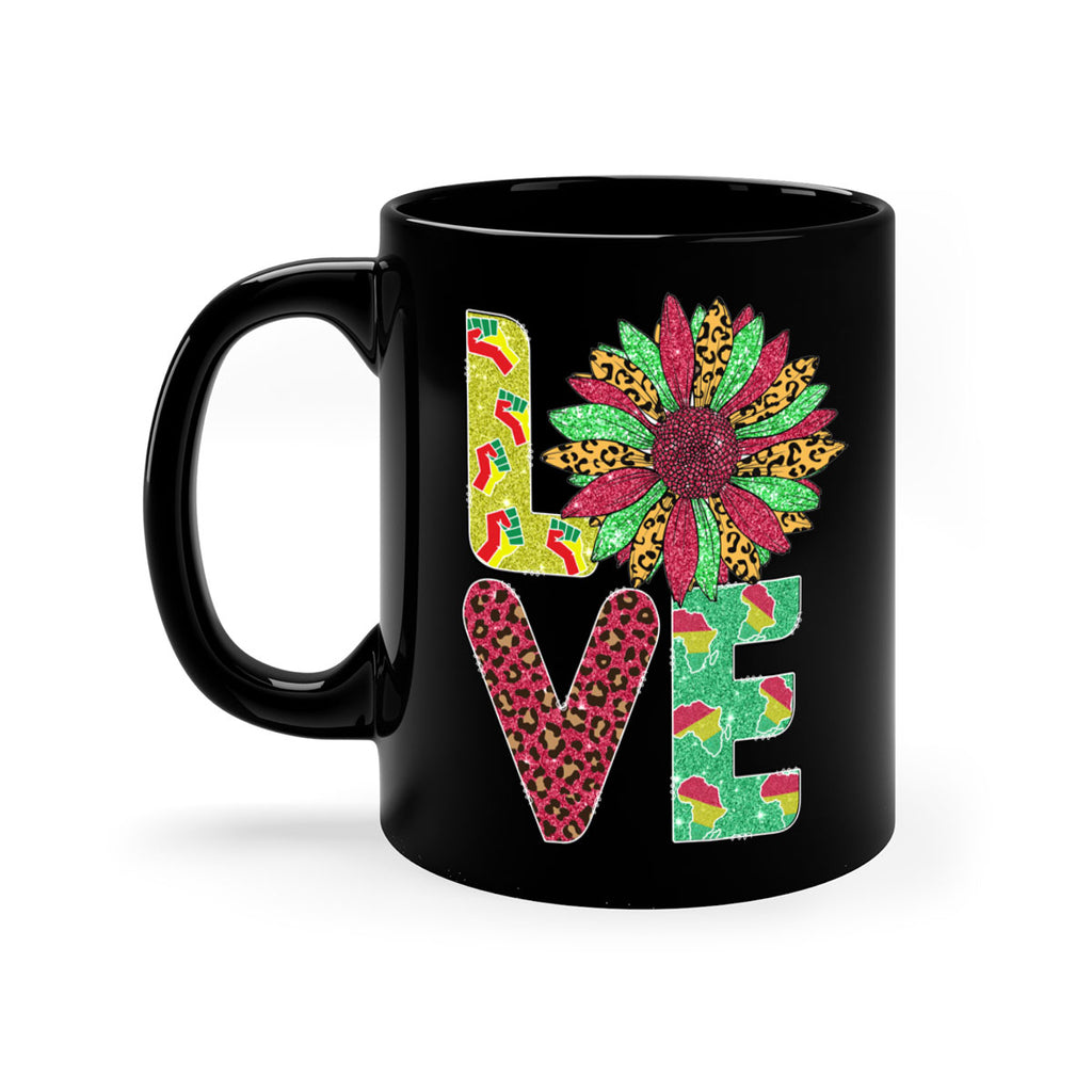 Love Juneteenth Day Fist Sunflower Png 7#- juneteenth-Mug / Coffee Cup