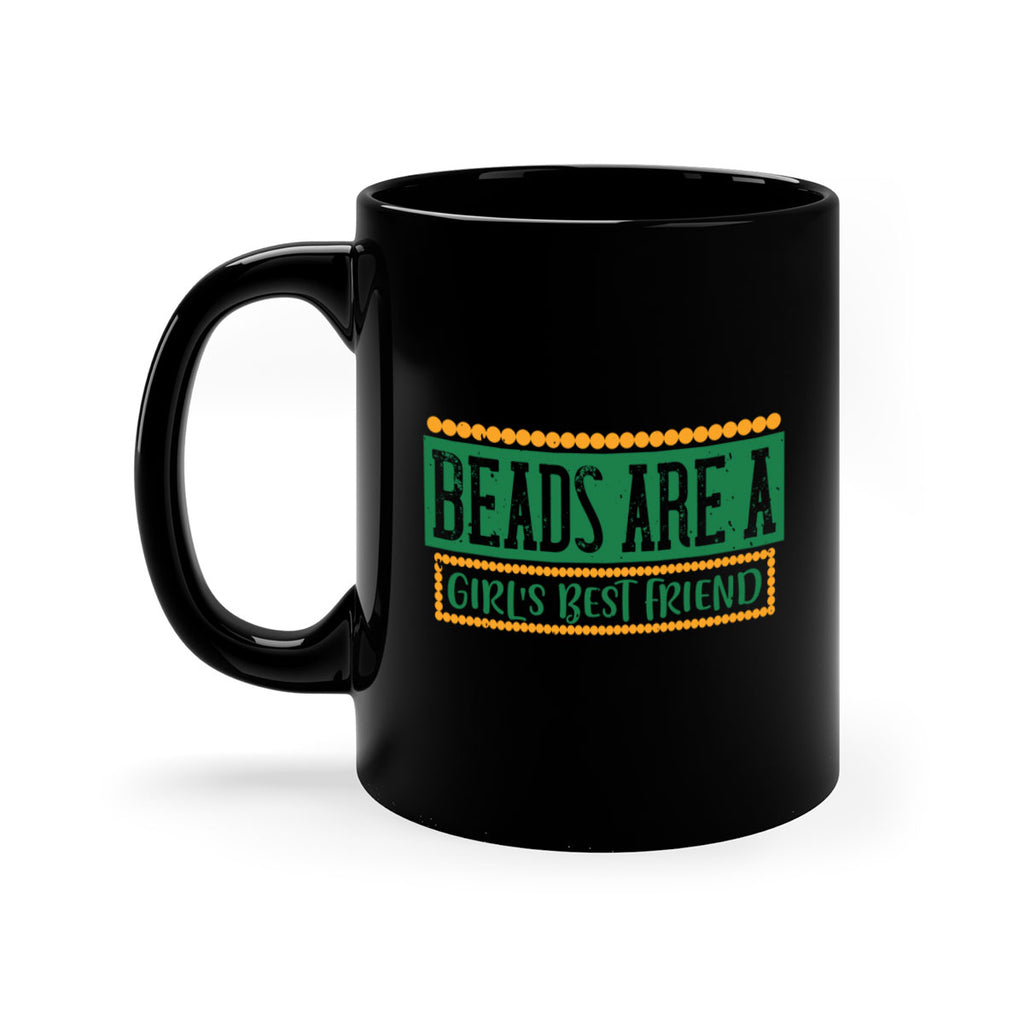beads are a girls best friend 29#- mardi gras-Mug / Coffee Cup