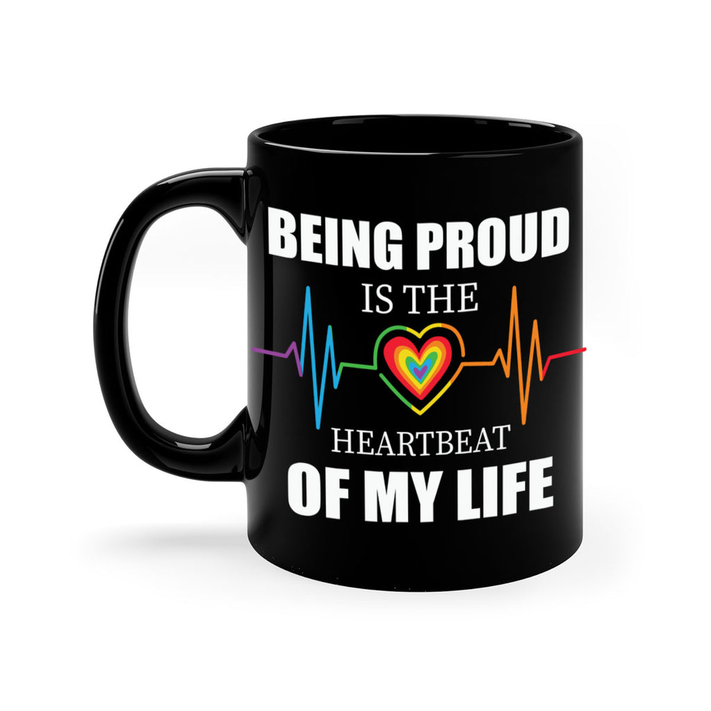 being proud is the heartbeat lgbt 158#- lgbt-Mug / Coffee Cup