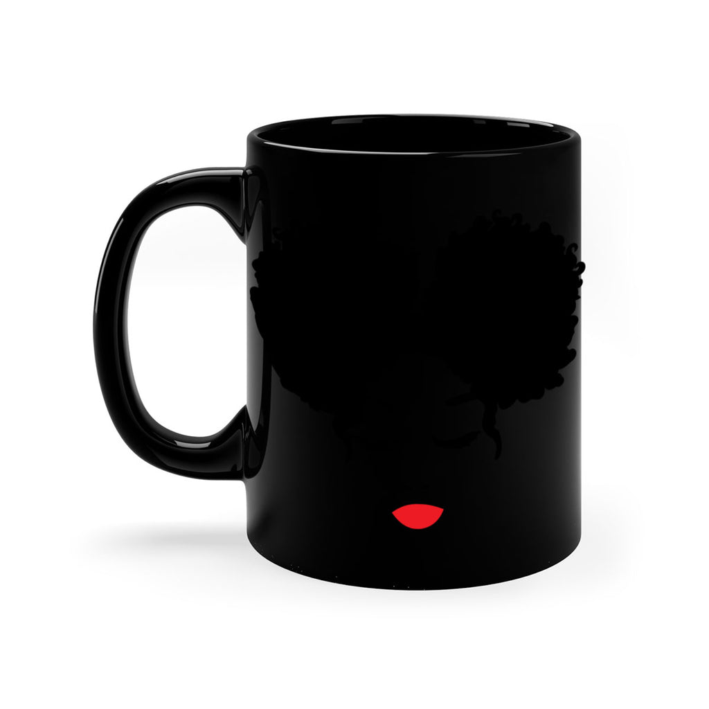 black woman red lips 9#- Black women - Girls-Mug / Coffee Cup