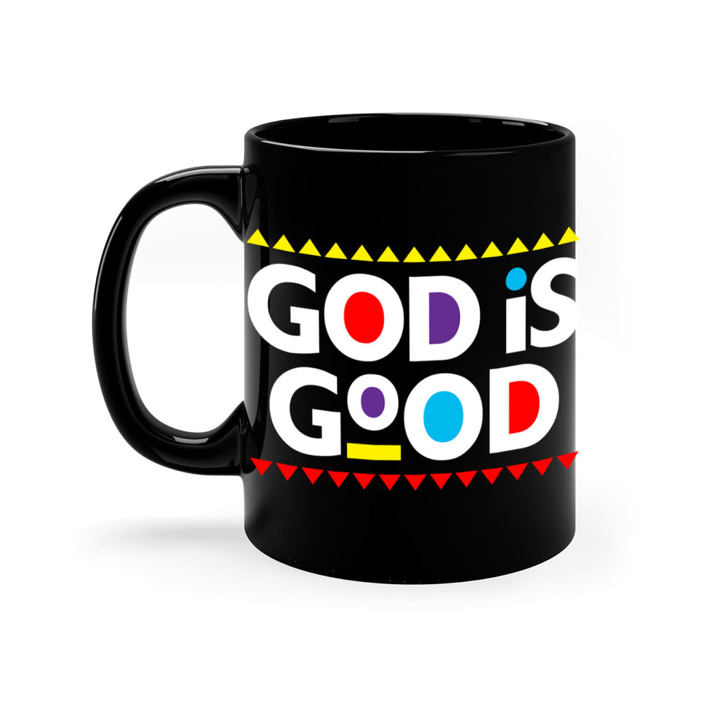 god is good 143#- black words - phrases-Mug / Coffee Cup
