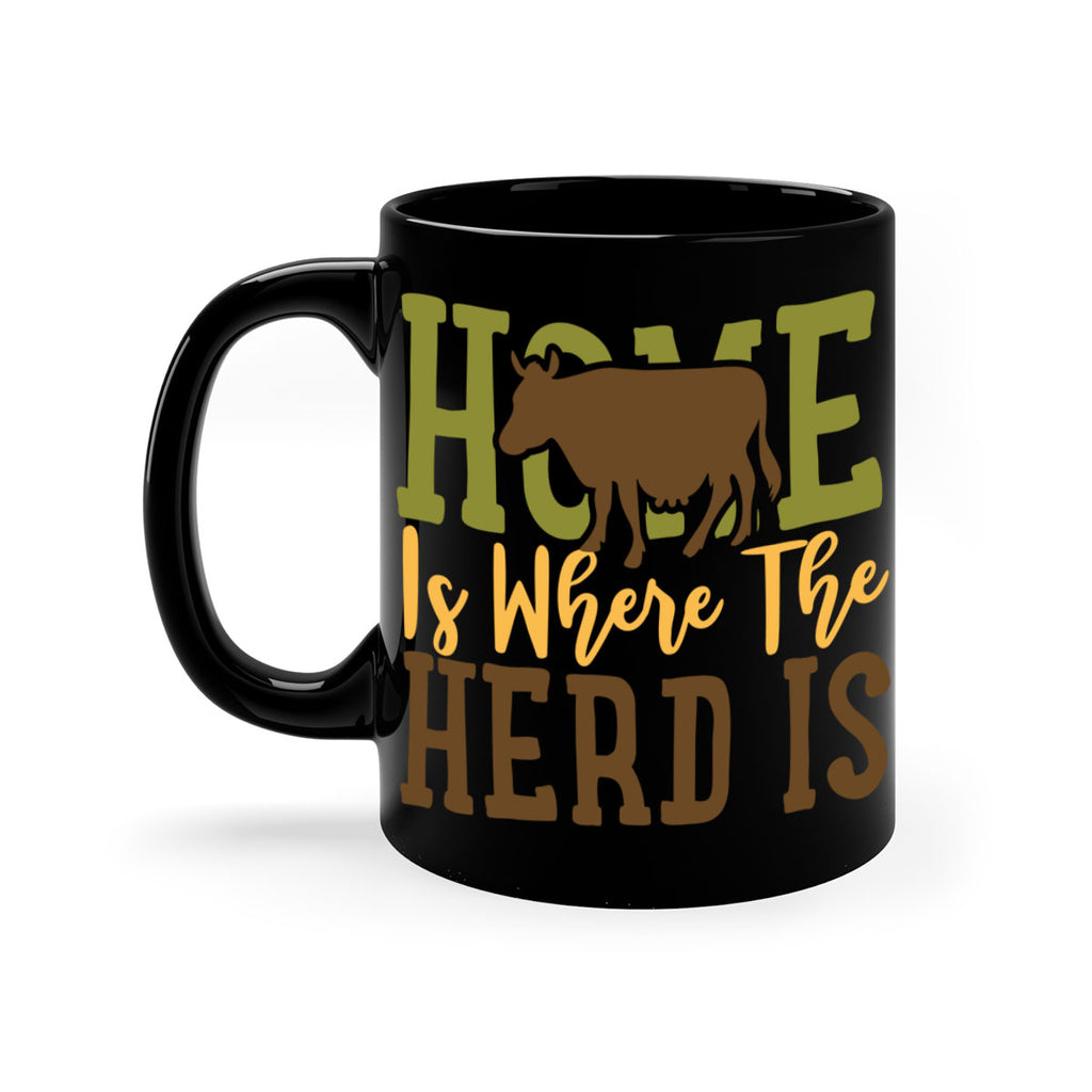 home is where the herd is 7#- Farm and garden-Mug / Coffee Cup