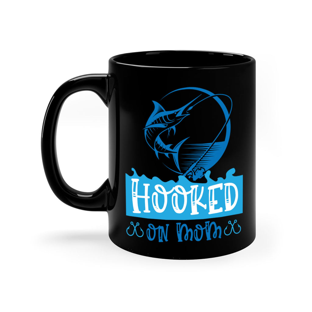 hooked on mom 217#- fishing-Mug / Coffee Cup