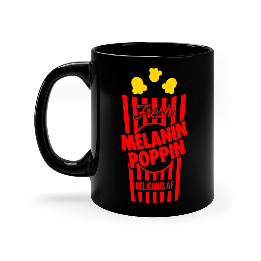melanin poppin popcorn 86#- black words - phrases-Mug / Coffee Cup
