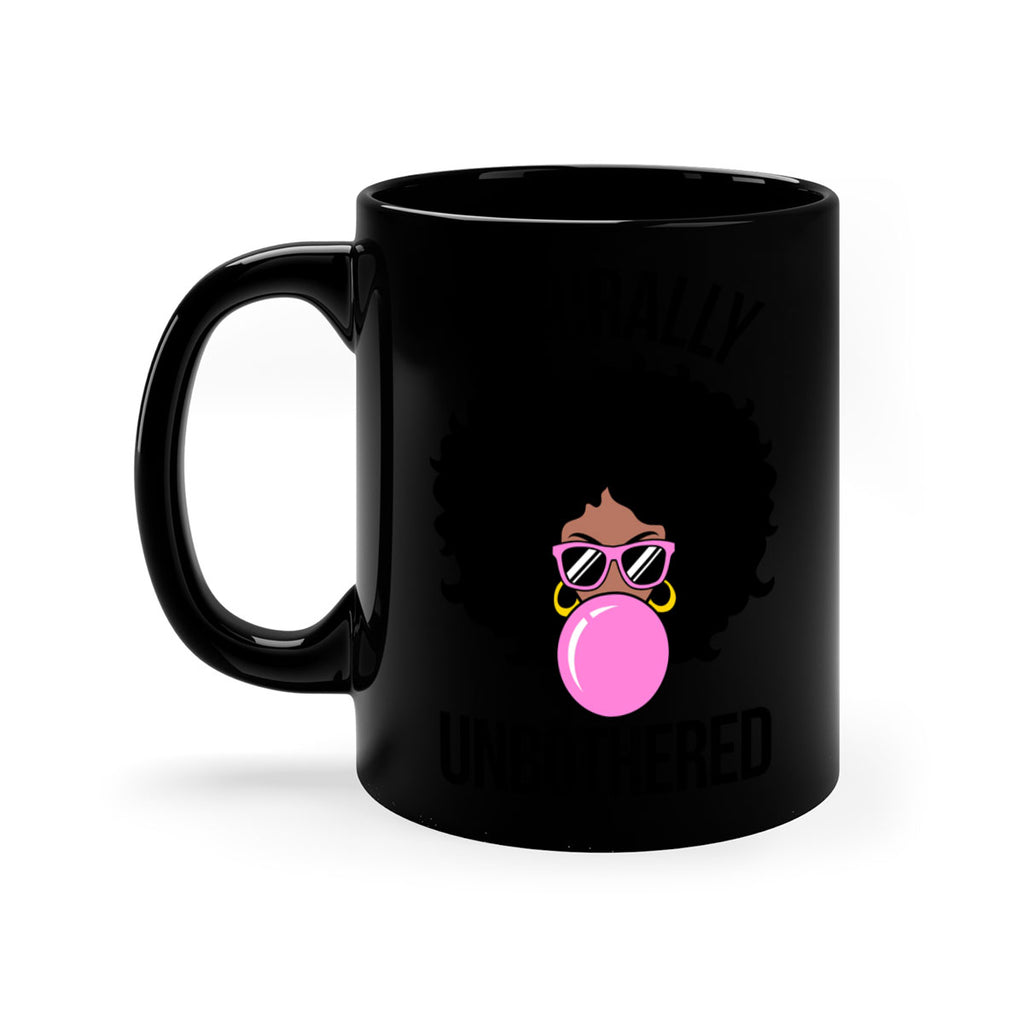 naturally unbothered afro woman 64#- black words - phrases-Mug / Coffee Cup