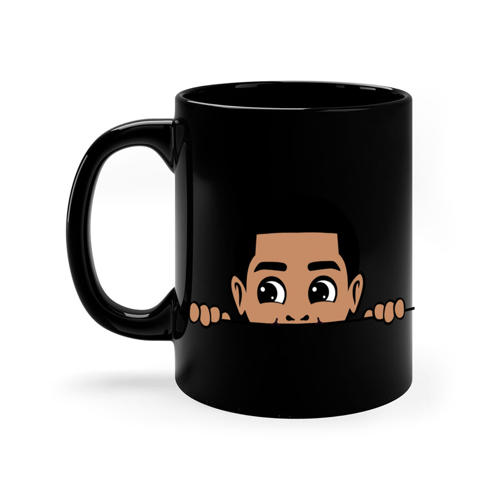peekaboo boy 17#- Black men - Boys-Mug / Coffee Cup