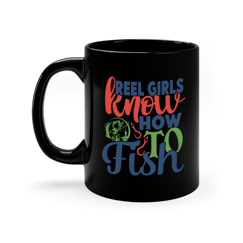 reel girls know how to fish 197#- fishing-Mug / Coffee Cup
