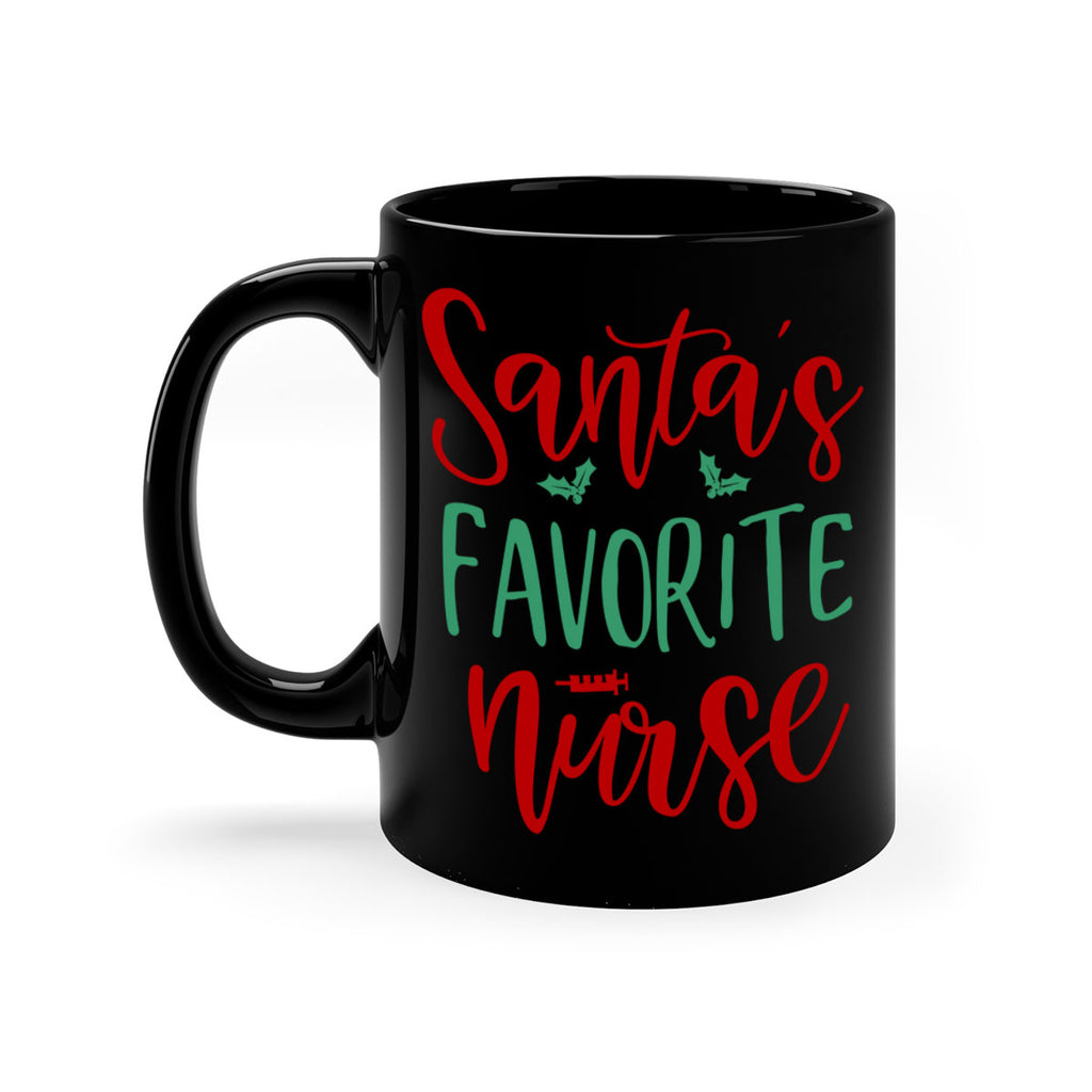 santa s favorite nurse style 608#- christmas-Mug / Coffee Cup