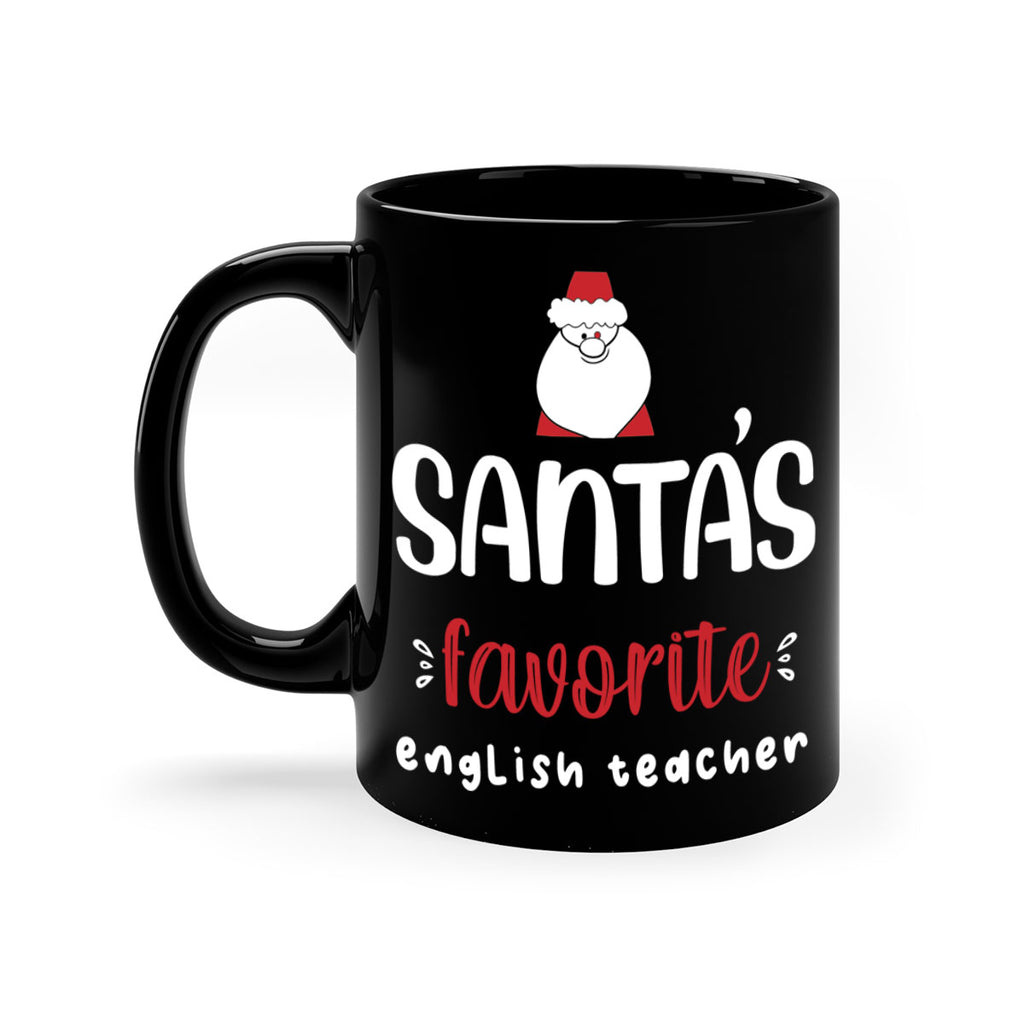 santa's favorite english teacher style 613#- christmas-Mug / Coffee Cup