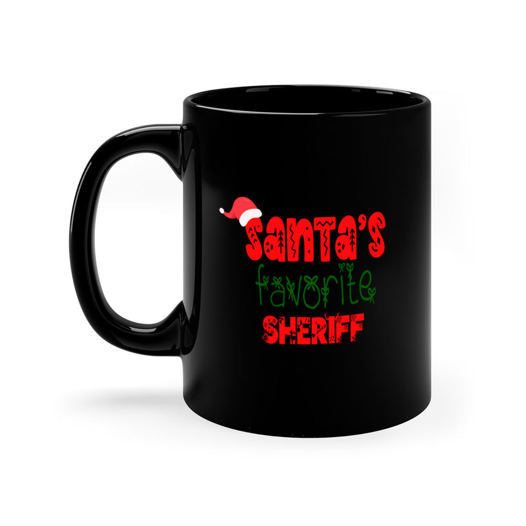 santas favorite sheriff style 1078#- christmas-Mug / Coffee Cup