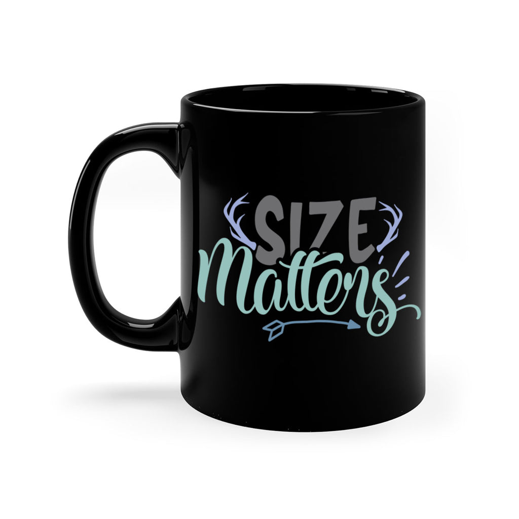 size matters 195#- fishing-Mug / Coffee Cup