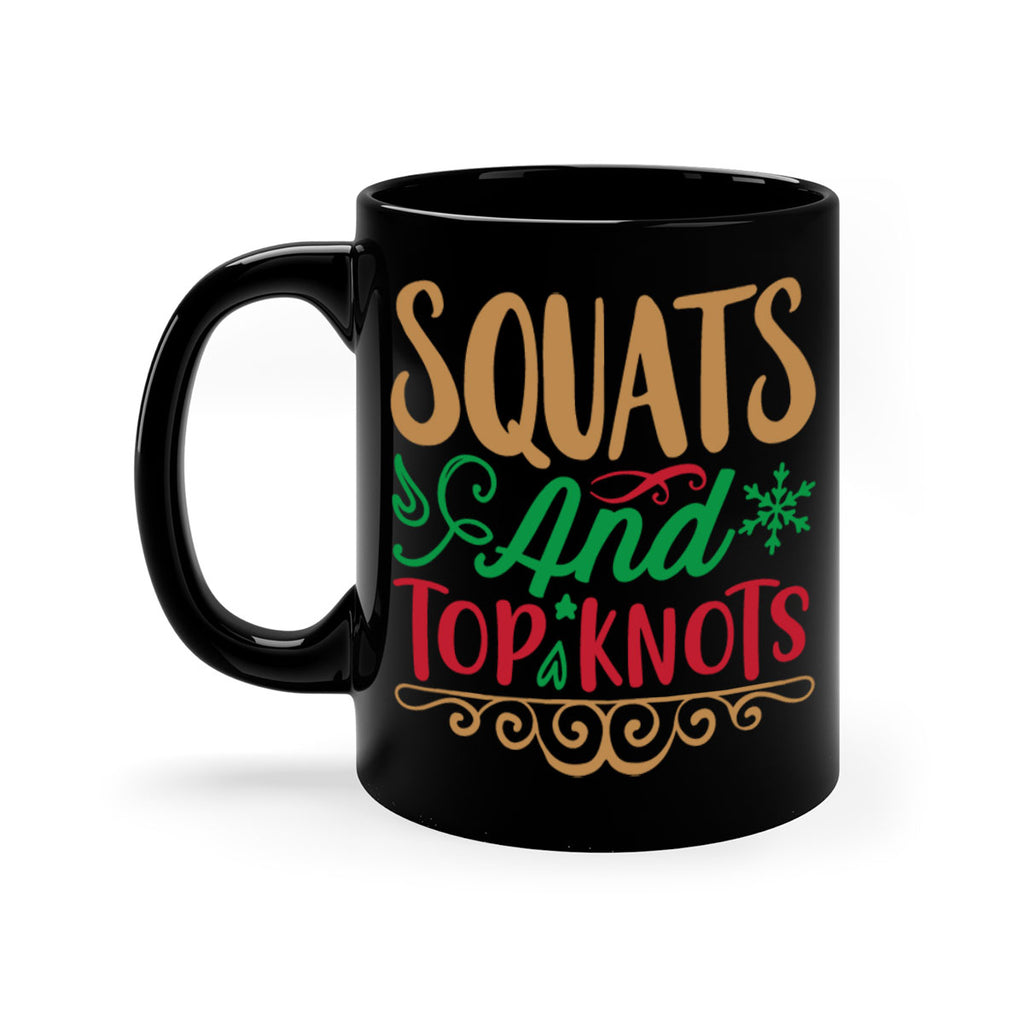 squats and top knots 10#- christmas-Mug / Coffee Cup