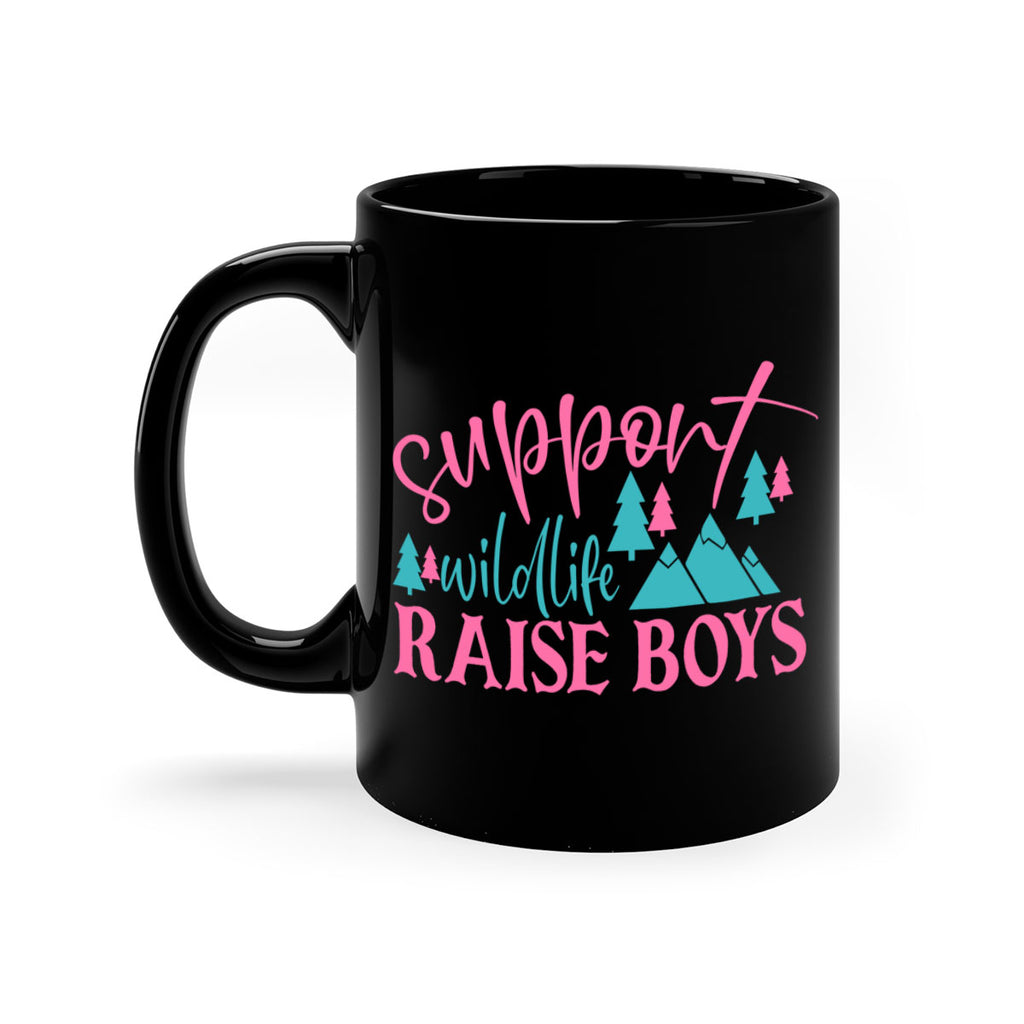 support wildlife raise boys 300#- mom-Mug / Coffee Cup