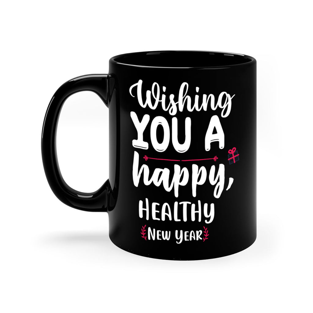 wishing you a happy, healthy new year style 1243#- christmas-Mug / Coffee Cup