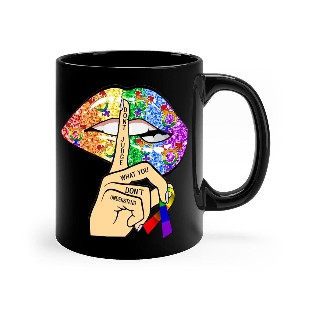 DonT Judge Lgbt Pride Lips  38#- lgbt-Mug / Coffee Cup