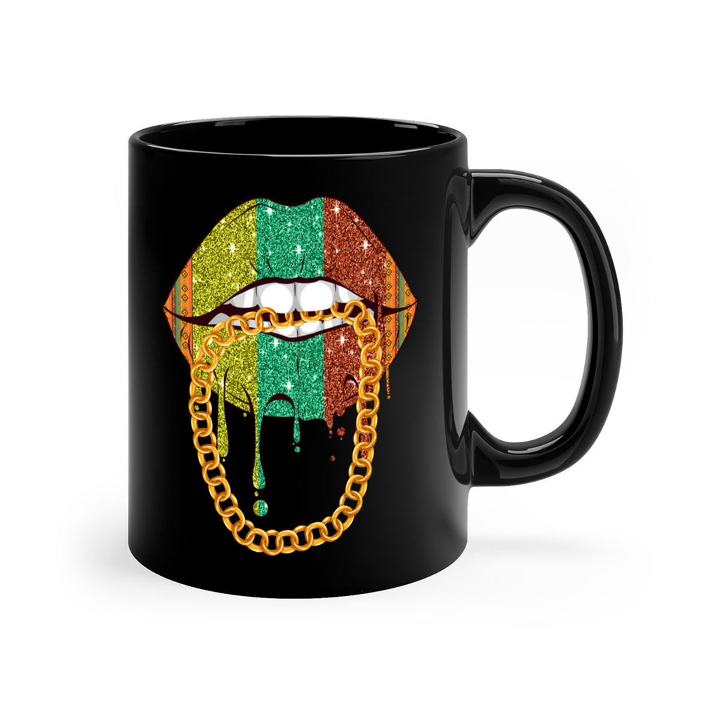 Juneteenth Women Melanin Girl Lips Png 25#- juneteenth-Mug / Coffee Cup
