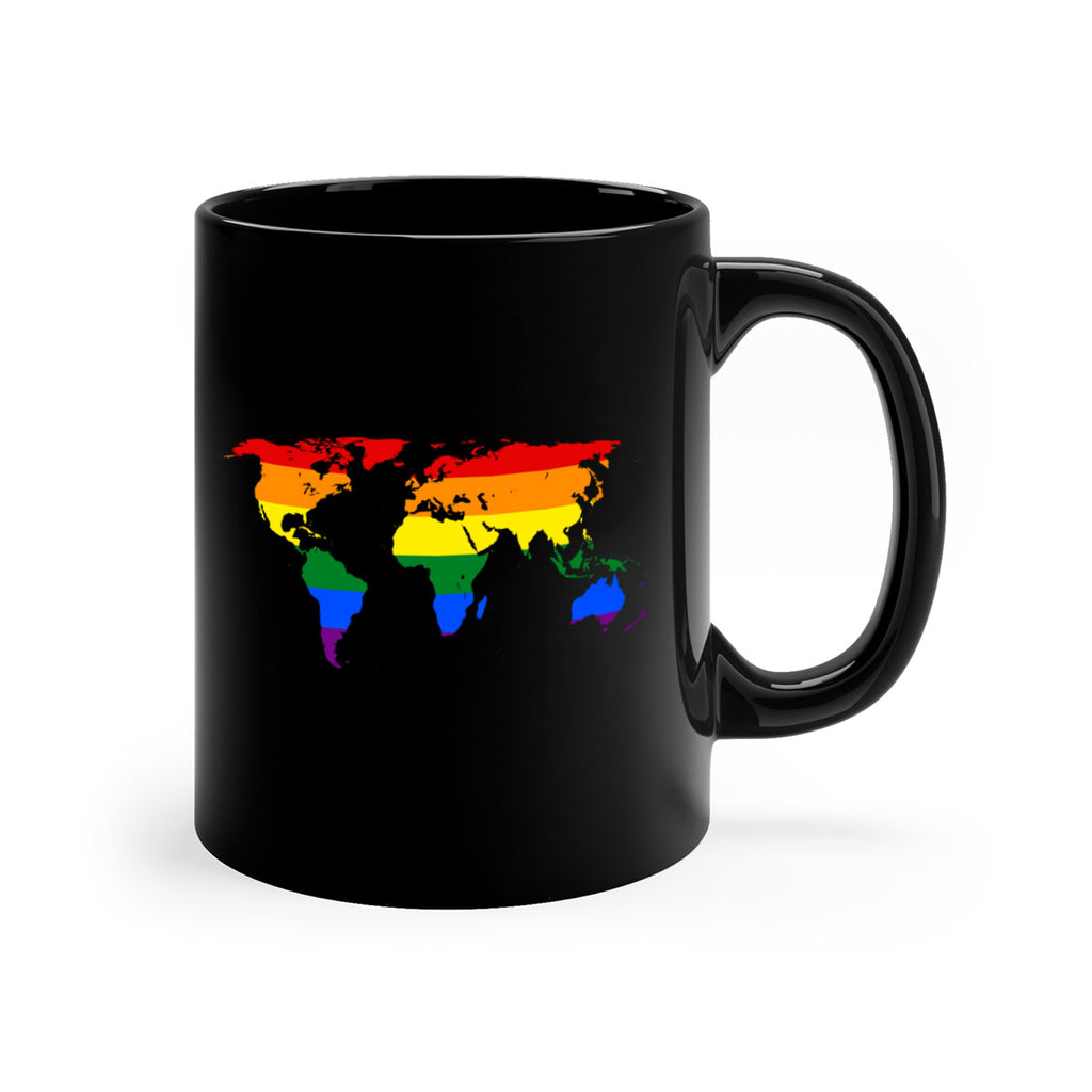 Rainbow World map 3#- lgbt-Mug / Coffee Cup