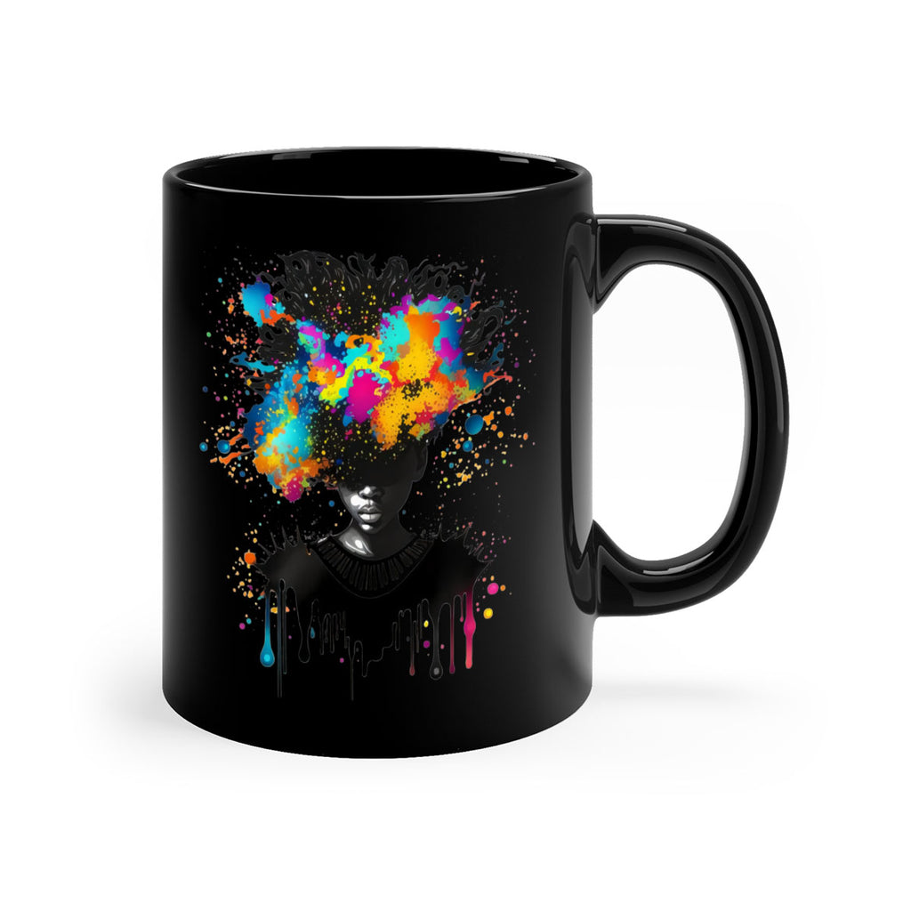 Sparkling Black Girl Design 16#- Black women - Girls-Mug / Coffee Cup
