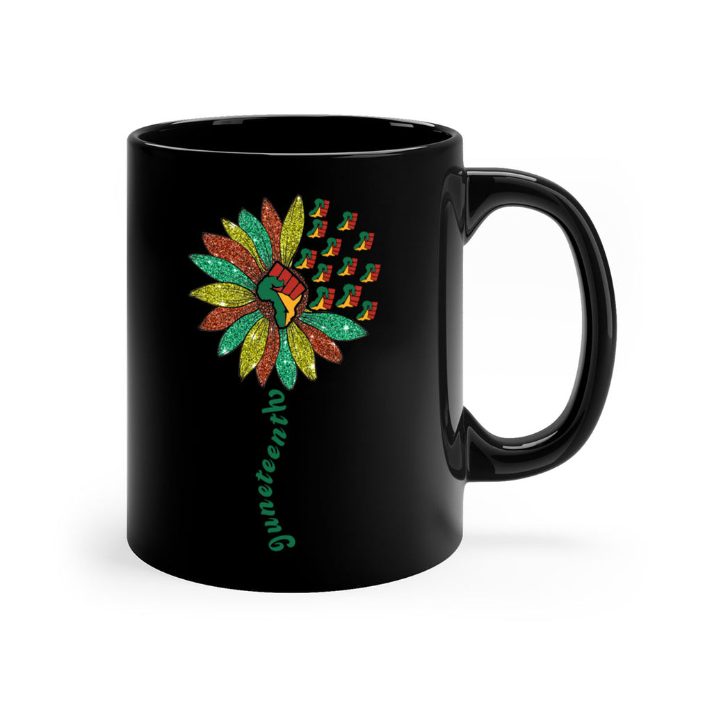 Sunflower Fist Juneteenth Black History 24#- juneteenth-Mug / Coffee Cup