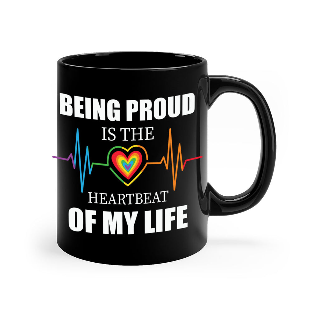 being proud is the heartbeat lgbt 158#- lgbt-Mug / Coffee Cup