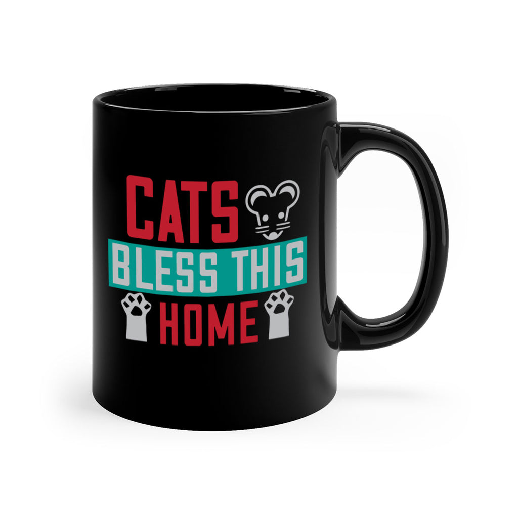 cats bless this home Style 36#- cat-Mug / Coffee Cup