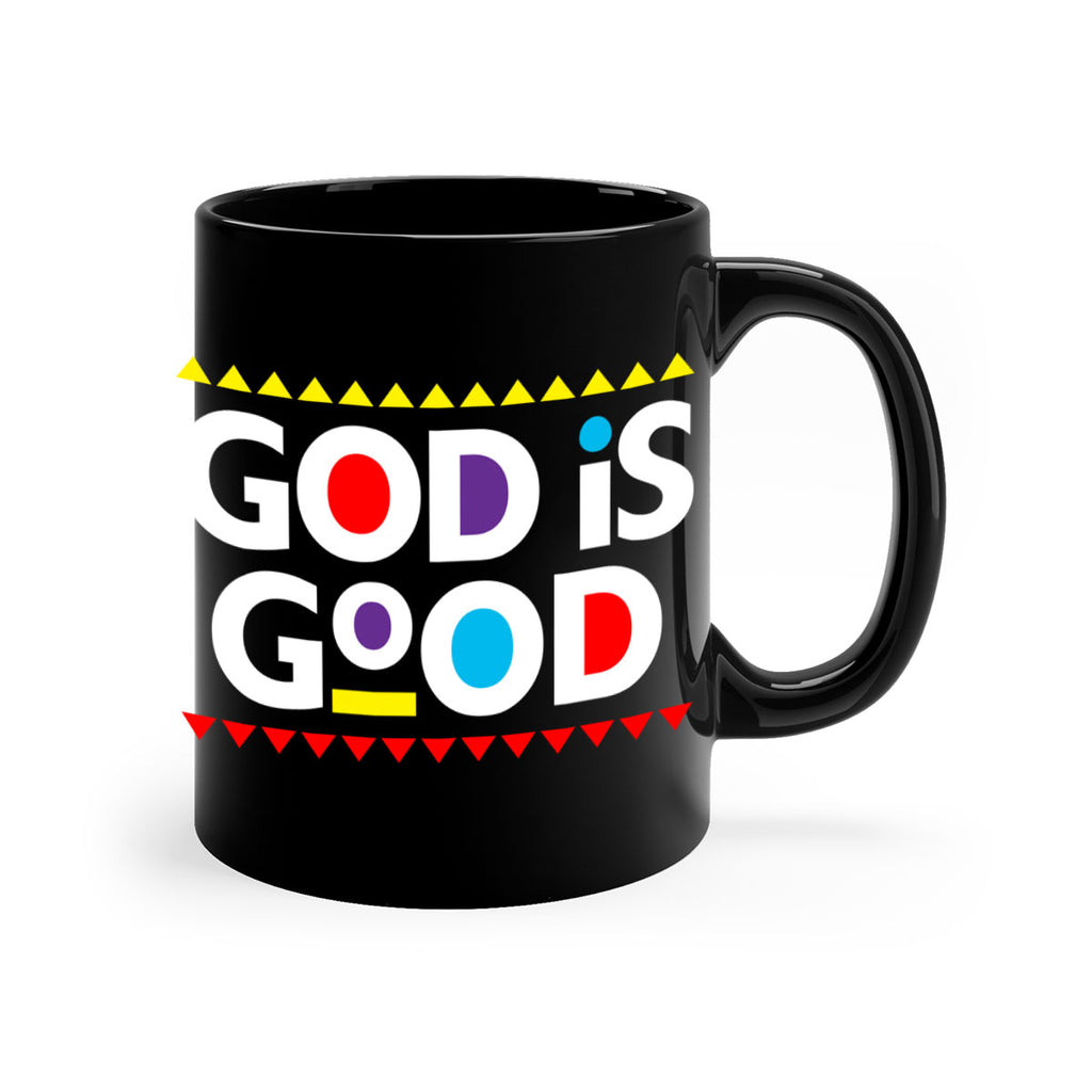 god is good 143#- black words - phrases-Mug / Coffee Cup