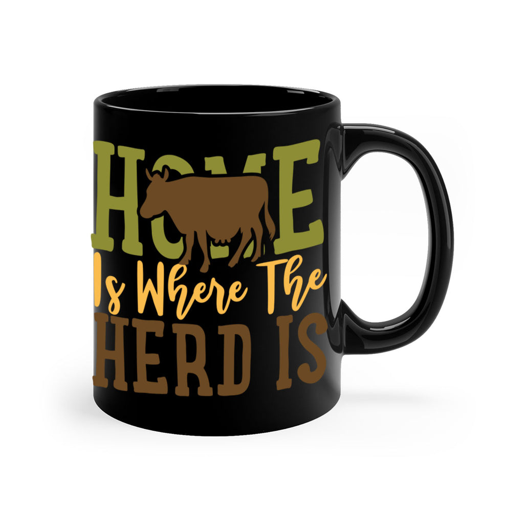 home is where the herd is 7#- Farm and garden-Mug / Coffee Cup