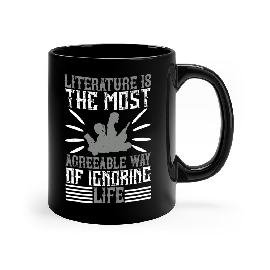 literature is the most agreeable way of ignoring life 61#- Reading - Books-Mug / Coffee Cup