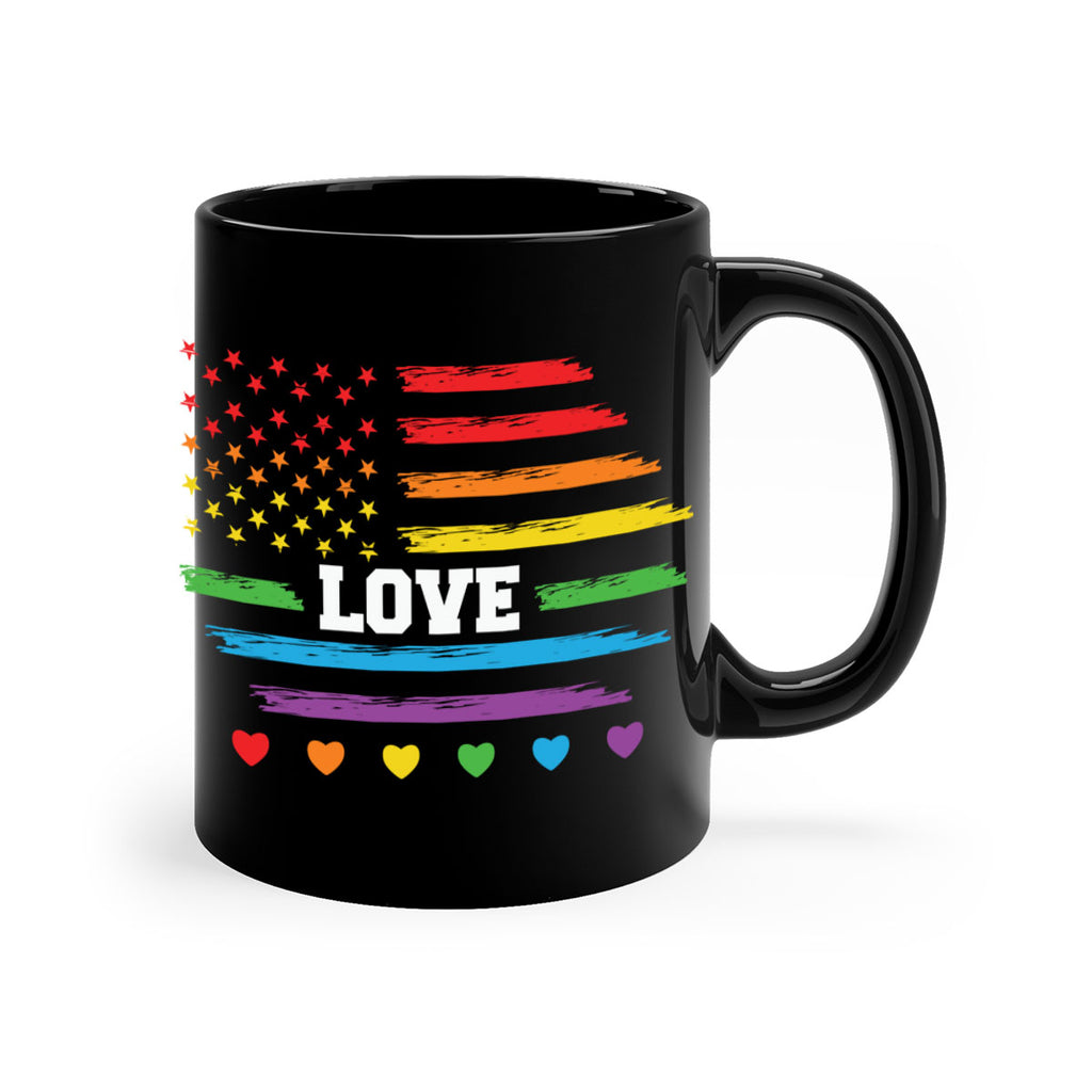 love rainbow american flag lgbtq lgbt 83#- lgbt-Mug / Coffee Cup