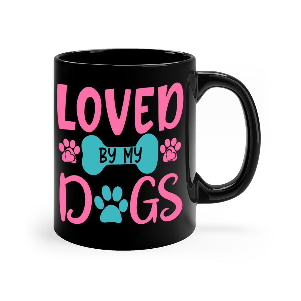 loved by my dogs 327#- mom-Mug / Coffee Cup