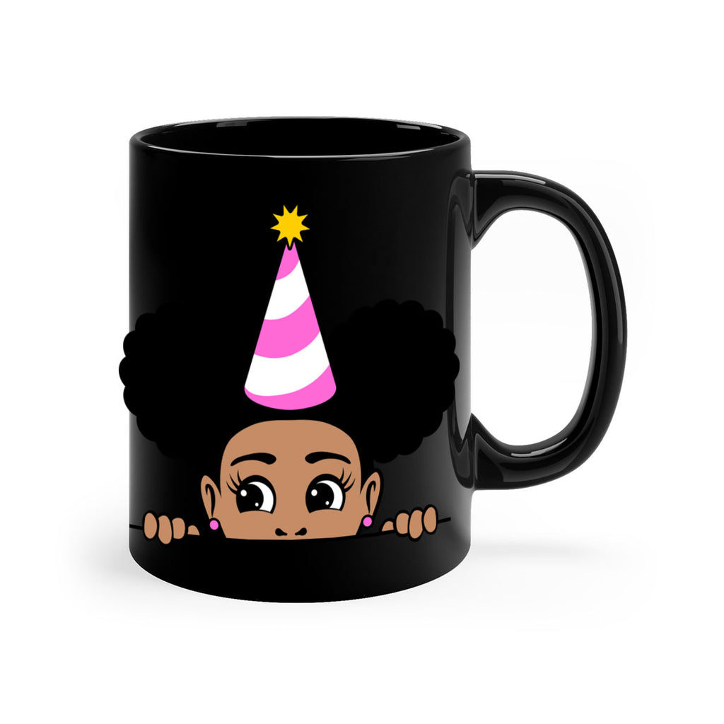peekaboo afro puffs birthday girl 24#- Black women - Girls-Mug / Coffee Cup