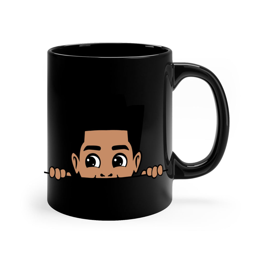 peekaboo boy 18#- Black men - Boys-Mug / Coffee Cup