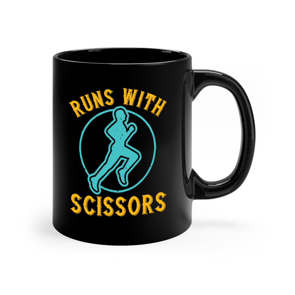 run with sclssors 25#- running-Mug / Coffee Cup