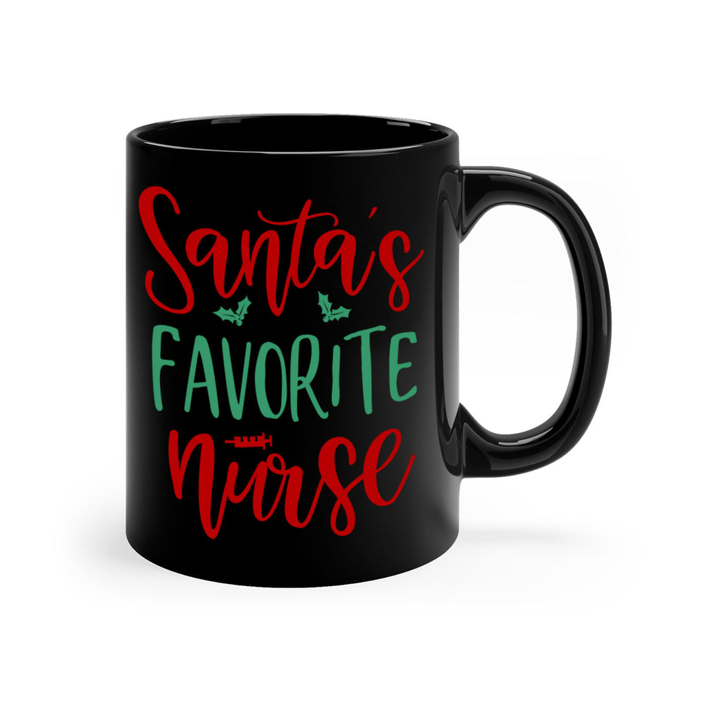 santa s favorite nurse style 608#- christmas-Mug / Coffee Cup