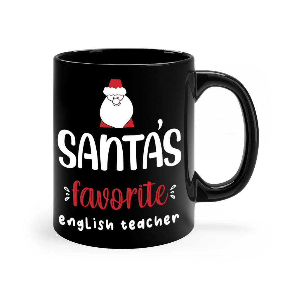 santa's favorite english teacher style 613#- christmas-Mug / Coffee Cup