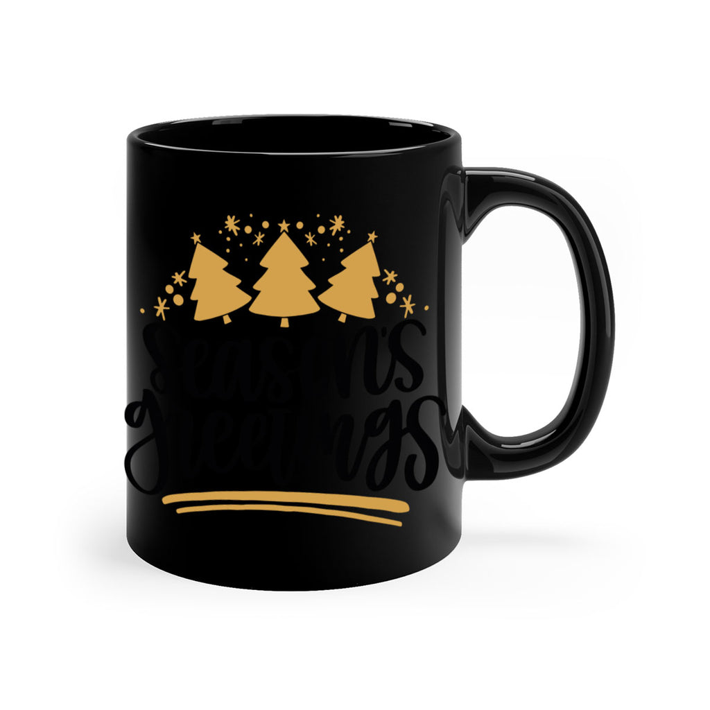 season greetings gold 51#- christmas-Mug / Coffee Cup