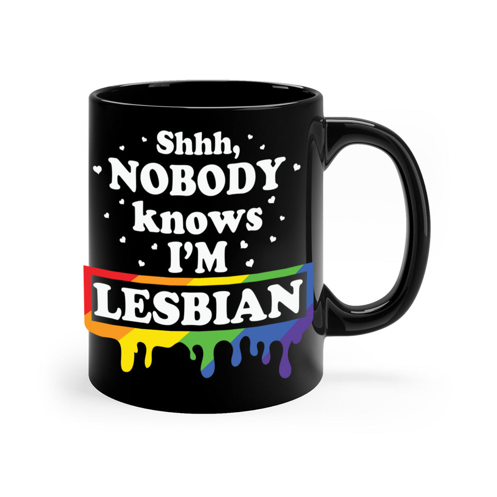 shhh nobody knows im a lgbt 21#- lgbt-Mug / Coffee Cup