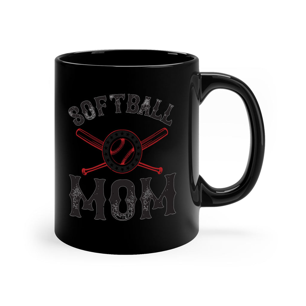 softball mom 66#- mom-Mug / Coffee Cup